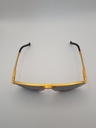 LUX-LENSES LTD SG17SUPA200BLKGLD Sunglasses Unisex Black Aviator Gold Metal, Plastic - Image 2