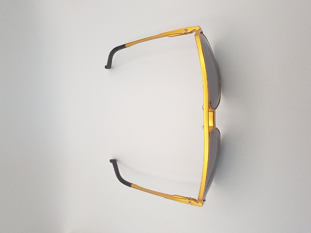 LUX-LENSES LTD SG17SUPA200BLKGLD Sunglasses Unisex Black Aviator Gold Metal, Plastic - Image 3