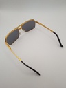 LUX-LENSES LTD SG17SUPA200BLKGLD Sunglasses Unisex Black Aviator Gold Metal, Plastic - Image 4
