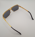 LUX-LENSES LTD SG17SUPA200BLKGLD Sunglasses Unisex Black Aviator Gold Metal, Plastic - Image 4