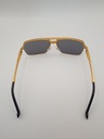 LUX-LENSES LTD SG17SUPA200BLKGLD Sunglasses Unisex Black Aviator Gold Metal, Plastic - Image 6