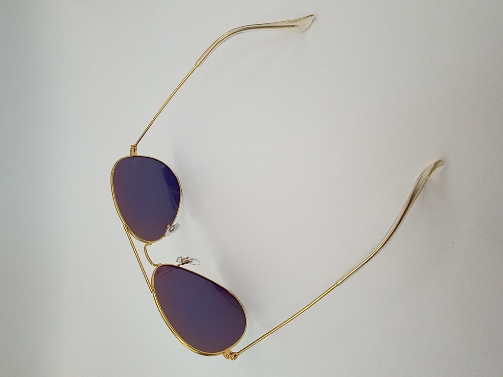 Lux-Lenses SG17SUPB1012GLDGLD Sunglasses Unisex Green Aviator Gold Metal - Image 3