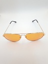 LUX-LENSED 3025PCHGLD Sunglasses Unisex Orange Aviator Gold Metal, Plastic - Image 2