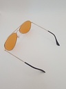 LUX-LENSED 3025PCHGLD Sunglasses Unisex Orange Aviator Gold Metal, Plastic - Image 5