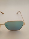 LUX-LENSES LTD 1003GLDGLD Sunglasses Men Brown/Blue Gradient Geometric Gold Metal - Image 3