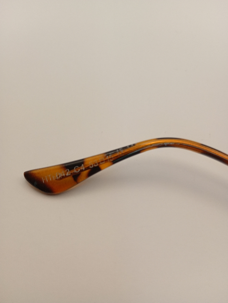 LUX-LENSES LTD 1003GLDGLD Sunglasses Men Brown/Blue Gradient Geometric Gold Metal - Image 5