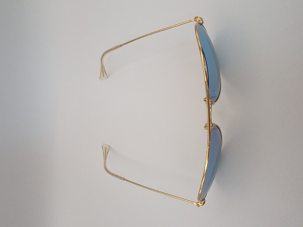 LUX-LENSES LTD SG17SUPB1010BLUGLD Sunglasses Unisex Blue Mirrored Aviator Gold Metal, Plastic - Image 2