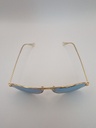 LUX-LENSES LTD SG17SUPB1010BLUGLD Sunglasses Unisex Blue Mirrored Aviator Gold Metal, Plastic - Image 2
