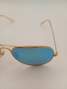 LUX-LENSES LTD SG17SUPB1010BLUGLD Sunglasses Unisex Blue Mirrored Aviator Gold Metal, Plastic - Image 3