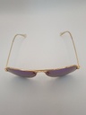 LUX-LENSES LTD SG17SUPB1011GRNGLD Sunglasses Unisex Purple Mirrored Aviator Gold Metal, Plastic - Image 2