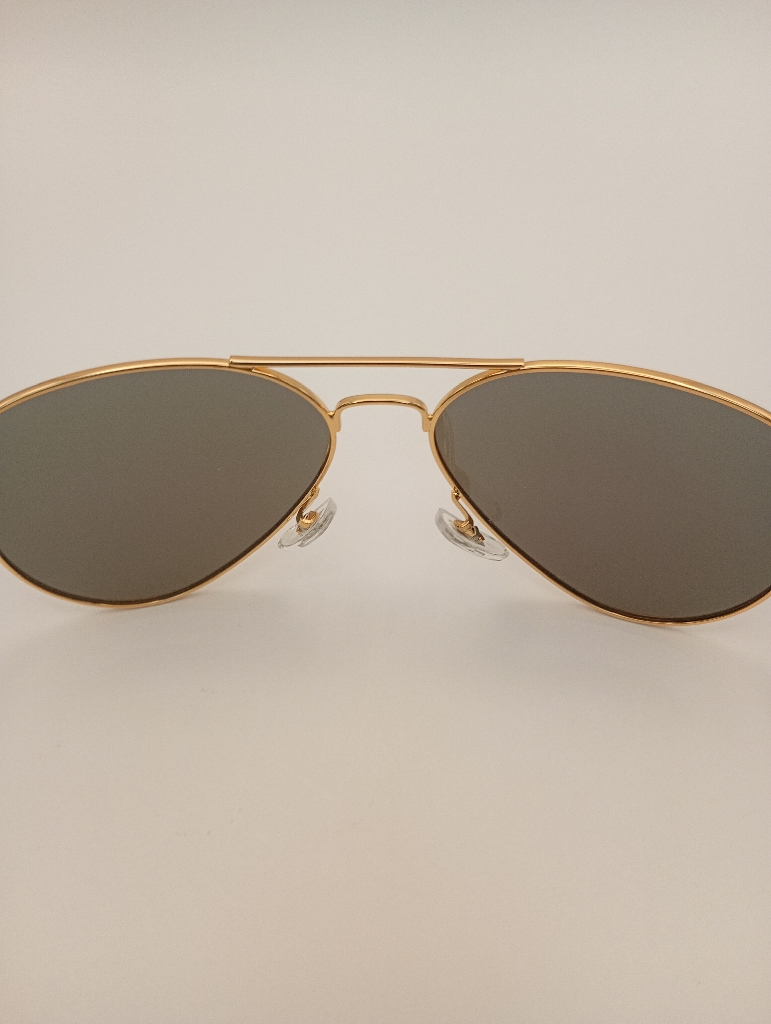 LUX-LENSES LTD SG17SUPB1011GRNGLD Sunglasses Unisex Purple Mirrored Aviator Gold Metal, Plastic - Image 5