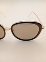 Lux-Lenses SG17SUPB1027GLDBLK Sunglasses Unisex Brown Oval Black Metal, Plastic - Image 2