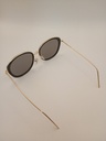 Lux-Lenses SG17SUPB1027GLDBLK Sunglasses Unisex Brown Oval Black Metal, Plastic - Image 3