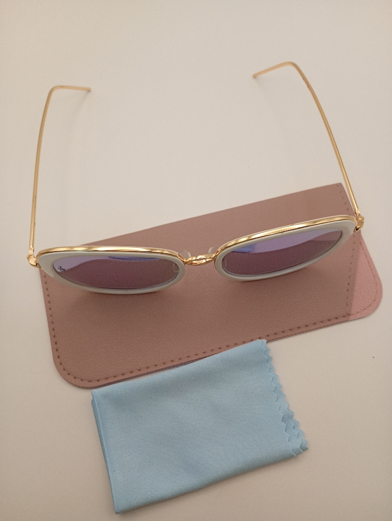 Lux-Lenses SG17SUPB1025PURWHI Sunglasses Unisex Silver Aviator Silver Metal, Plastic - Image 2