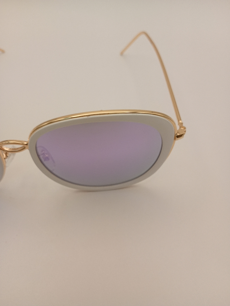Lux-Lenses SG17SUPB1025PURWHI Sunglasses Unisex Silver Aviator Silver Metal, Plastic - Image 3