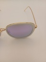 Lux-Lenses SG17SUPB1025PURWHI Sunglasses Unisex Silver Aviator Silver Metal, Plastic - Image 3