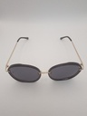 Lux-Lenses SG17SUPB1027GLDBLK Sunglasses Unisex Black Oval Black Plastic, Metal - Image 2