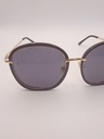 Lux-Lenses SG17SUPB1027GLDBLK Sunglasses Unisex Black Oval Black Plastic, Metal - Image 3