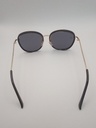 Lux-Lenses SG17SUPB1027GLDBLK Sunglasses Unisex Black Oval Black Plastic, Metal - Image 5