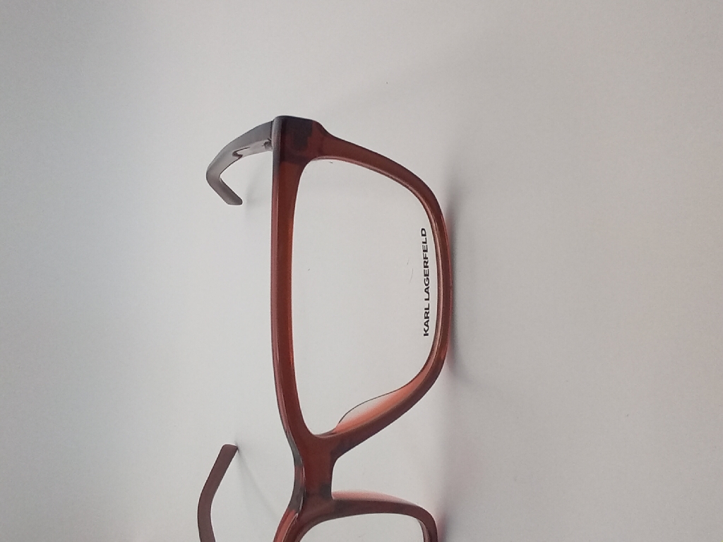 KARL LAGERFELD PM/MAR/KL885-054/P 054 Eyewear Eyeglasses/Prescription Clear Full-Rim Rectangle Unisex Standard Barrel Hinge Brown Plastic - Image 2