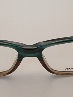 Karl Lagerfeld KL804-142 Eyewear Eyeglasses/Prescription Clear Full-Rim Rectangle Unisex Standard Barrel Hinge Blue Plastic - Image 1