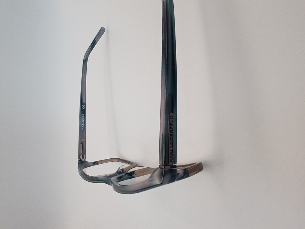 Karl Lagerfeld KL804-142 Eyewear Eyeglasses/Prescription Clear Full-Rim Rectangle Unisex Standard Barrel Hinge Blue Plastic - Image 5