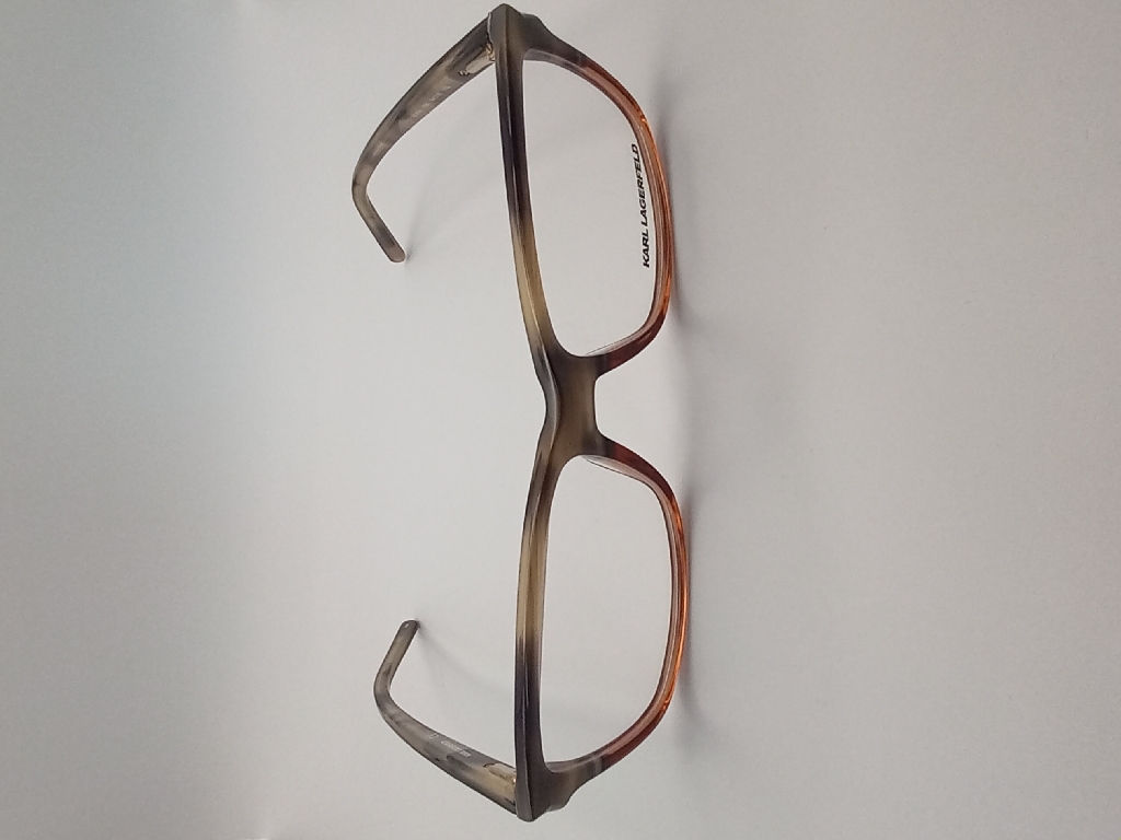 Karl Lagerfeld PW/MAR/KL804-104/P Eyewear Eyeglasses/Prescription Clear Full-Rim Rectangle Unisex Standard Barrel Hinge Brown Plastic - Image 3