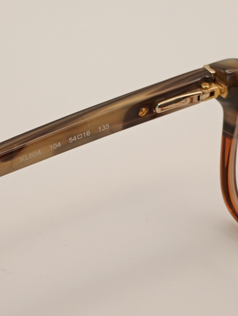 Karl Lagerfeld PW/MAR/KL804-104/P Eyewear Eyeglasses/Prescription Clear Full-Rim Rectangle Unisex Standard Barrel Hinge Brown Plastic - Image 6