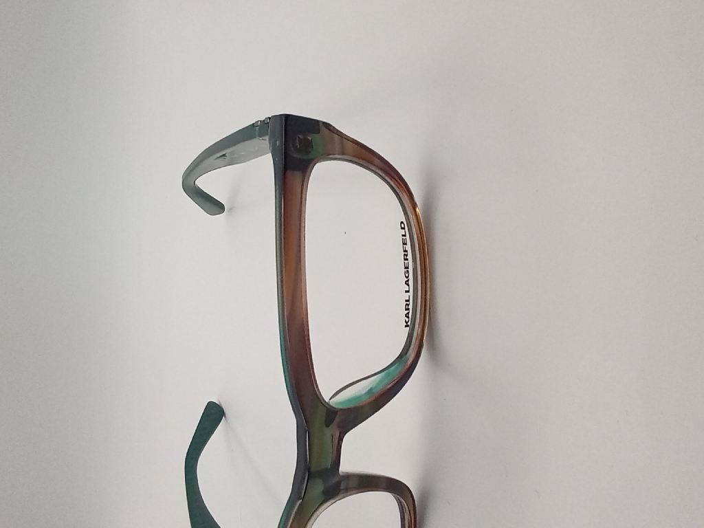Karl Lagerfeld KL817-096 Eyewear Eyeglasses/Prescription Clear Full-Rim Rectangle Unisex Standard Barrel Hinge Brown Plastic - Image 2