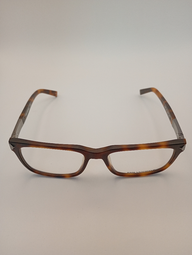 Karl Lagerfeld KL912-013 MATT TORT 54-17 Eyewear Eyeglasses/Prescription Clear Full-Rim Rectangle Unisex Standard Barrel Hinge Brown Plastic - Image 1