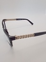 Karl Lagerfeld KL852 Eyewear Eyeglasses/Prescription Clear Full-Rim Cat-Eye Women Standard Barrel Hinge Black Plastic, Metal - Image 3
