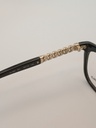 Karl Lagerfeld KL852 Eyewear Eyeglasses/Prescription Clear Full-Rim Cat-Eye Women Standard Barrel Hinge Black Plastic, Metal - Image 4