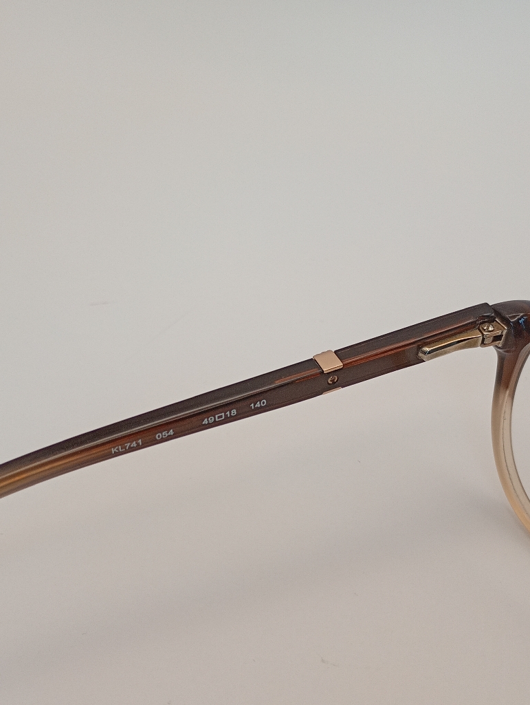 Karl Lagerfeld KL741-054 Eyewear Eyeglasses/Prescription Clear Full-Rim Rectangle Women Standard Barrel Hinge Brown Plastic - Image 3