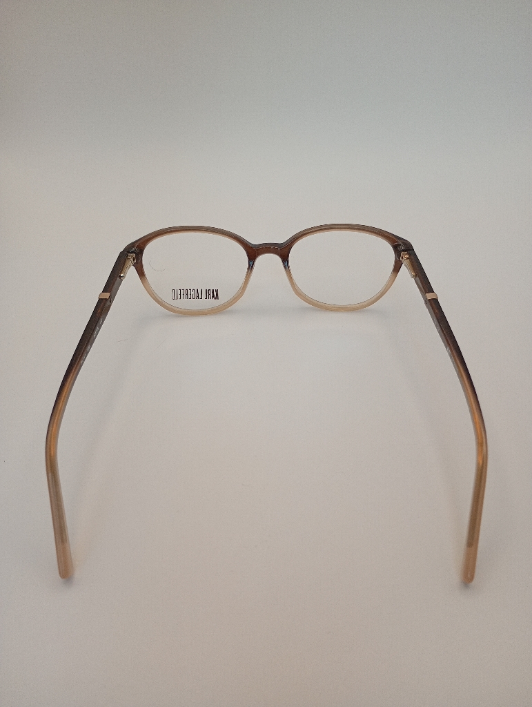 Karl Lagerfeld KL741-054 Eyewear Eyeglasses/Prescription Clear Full-Rim Rectangle Women Standard Barrel Hinge Brown Plastic - Image 4