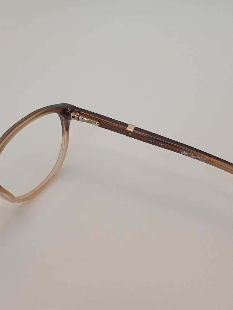 Karl Lagerfeld KL741-054 Eyewear Eyeglasses/Prescription Clear Full-Rim Rectangle Women Standard Barrel Hinge Brown Plastic - Image 5