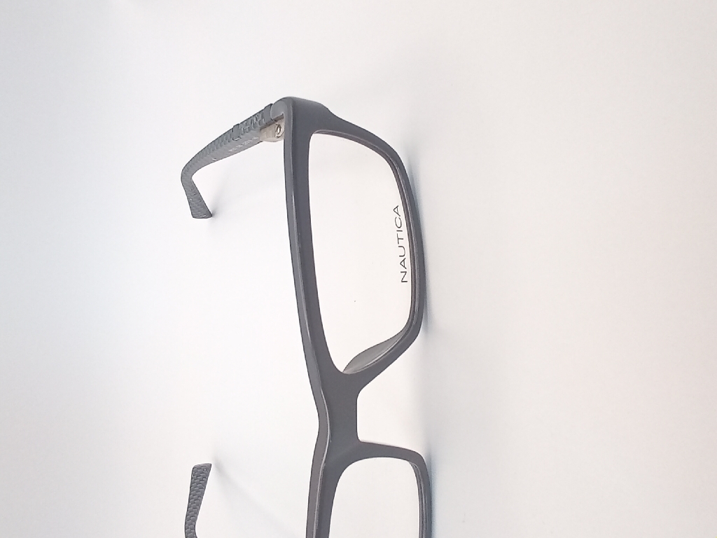 Nautica NAUTICA B103 Eyewear Eyeglasses/Prescription Clear Full-Rim Frame Rectangle Men Standard Barrel Hinge Gray Plastic - Image 2