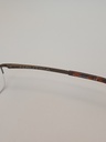 Nautica NAUTICA7232/G Eyewear Eyeglasses/Prescription Clear Semi-Rimless Rectangle Unisex Standard Barrel Hinge Brown Metal, Plastic - Image 3