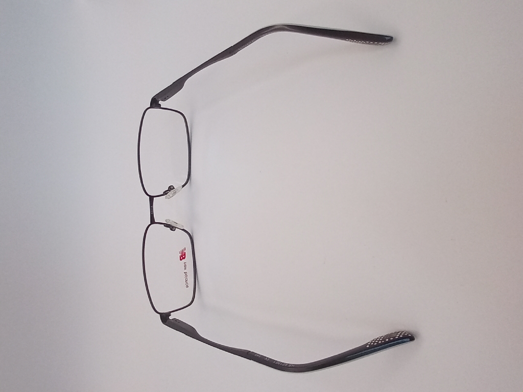New Balance NB4019 Eyewear Eyeglasses/Prescription Clear Semi-Rimless Rectangle Men Standard Barrel Hinge Black Metal - Image 5