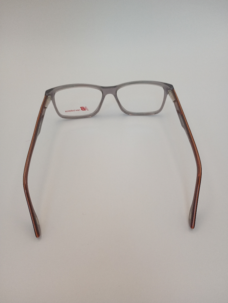 New Balance NB5099/P C03 Eyewear Eyeglasses/Prescription Clear Full-Rim Rectangle Unisex Standard Barrel Hinge Gray Plastic - Image 5