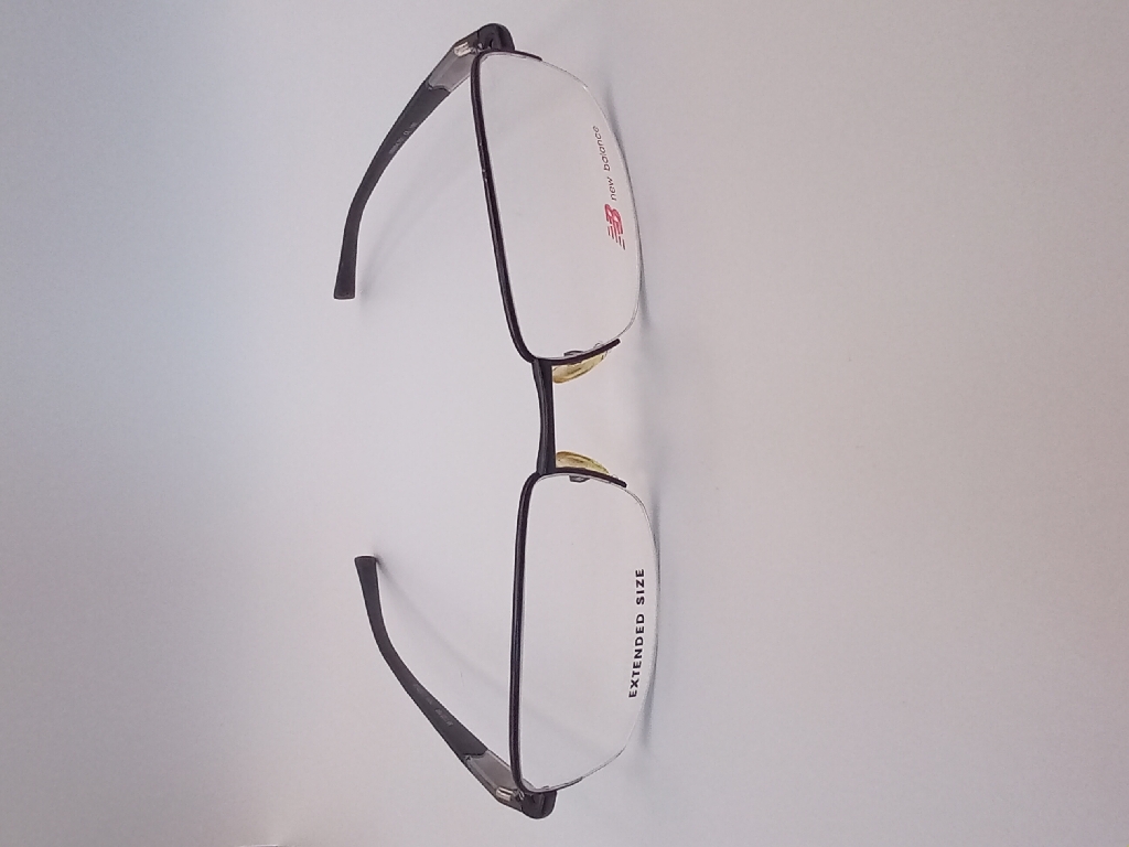 New Balance NB8004/M C01 Eyewear Eyeglasses/Prescription Clear Semi-Rimless Rectangle Men Standard Barrel Hinge Black Metal - Image 1
