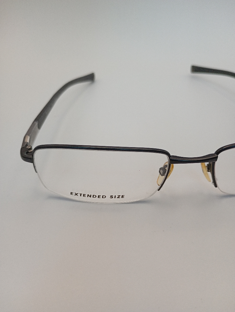 New Balance NB8004/M C01 Eyewear Eyeglasses/Prescription Clear Semi-Rimless Rectangle Men Standard Barrel Hinge Black Metal - Image 2