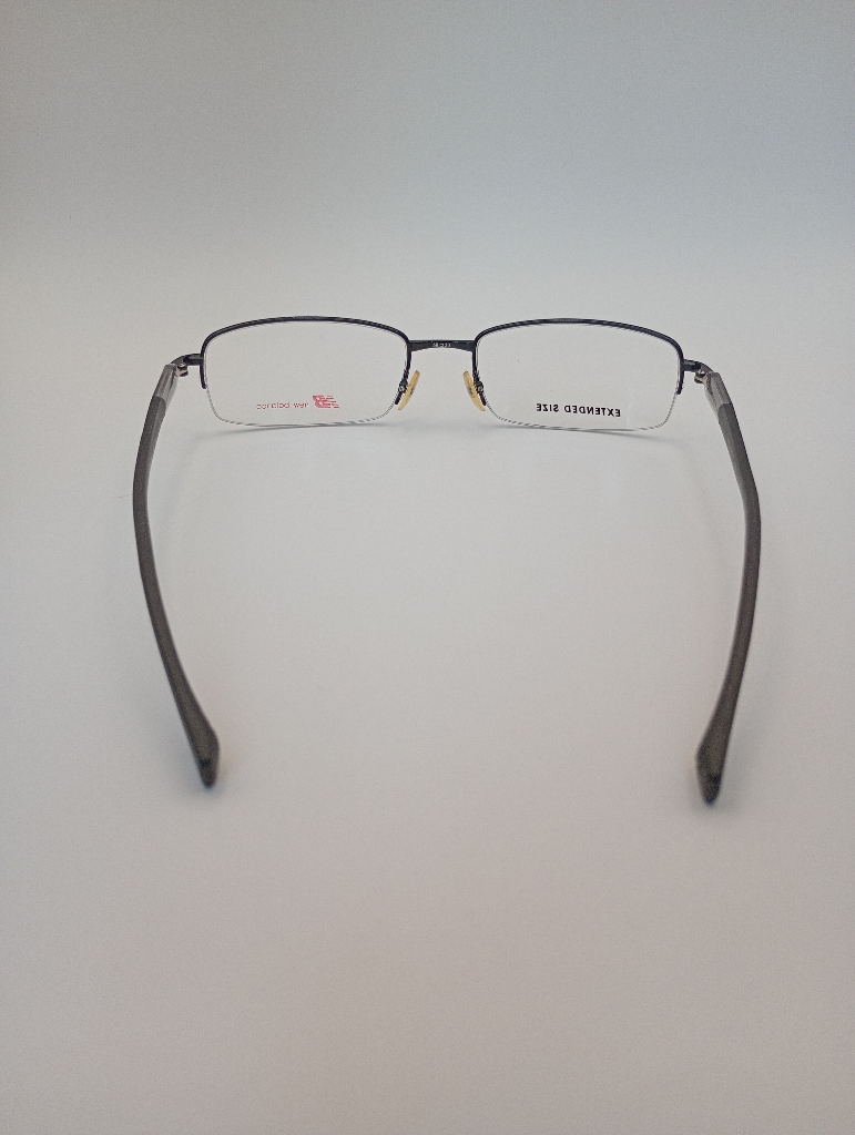 New Balance NB8004/M C01 Eyewear Eyeglasses/Prescription Clear Semi-Rimless Rectangle Men Standard Barrel Hinge Black Metal - Image 5