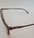 New Balance NB7009LT/P Eyewear Eyeglasses/Prescription Clear Full-Rim Rectangle Unisex Standard Barrel Hinge Brown Plastic - Image 5