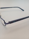 New Balance NB8006/M C01 Eyewear Eyeglasses/Prescription Clear Semi-Rimless Rectangle Men Standard Barrel Hinge Blue Metal - Image 4