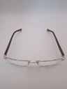 New Balance DM/LAMY/NB8005/M C01 GOLD 58-18 Eyewear Eyeglasses/Prescription Clear Semi-Rimless Rectangle Unisex Standard Barrel Hinge Gold Metal, Plastic - Image 1