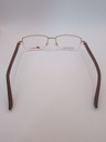 New Balance DM/LAMY/NB8005/M C01 GOLD 58-18 Eyewear Eyeglasses/Prescription Clear Semi-Rimless Rectangle Unisex Standard Barrel Hinge Gold Metal, Plastic - Image 6