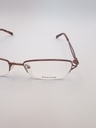 ROCHAS PW/LAMYEU/R09169/G Eyewear Eyeglasses/Prescription Clear Semi-Rimless Rectangle Unisex Standard Barrel Hinge Brown Metal, Plastic - Image 2