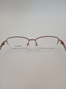 ROCHAS PW/LAMYEU/R09169/G Eyewear Eyeglasses/Prescription Clear Semi-Rimless Rectangle Unisex Standard Barrel Hinge Brown Metal, Plastic - Image 5