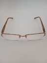 Rochas R09117/G Eyewear Eyeglasses/Prescription Clear Semi-Rimless Rectangle Unisex Standard Barrel Hinge Gold Metal - Image 1