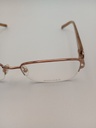 Rochas R09117/G Eyewear Eyeglasses/Prescription Clear Semi-Rimless Rectangle Unisex Standard Barrel Hinge Gold Metal - Image 2